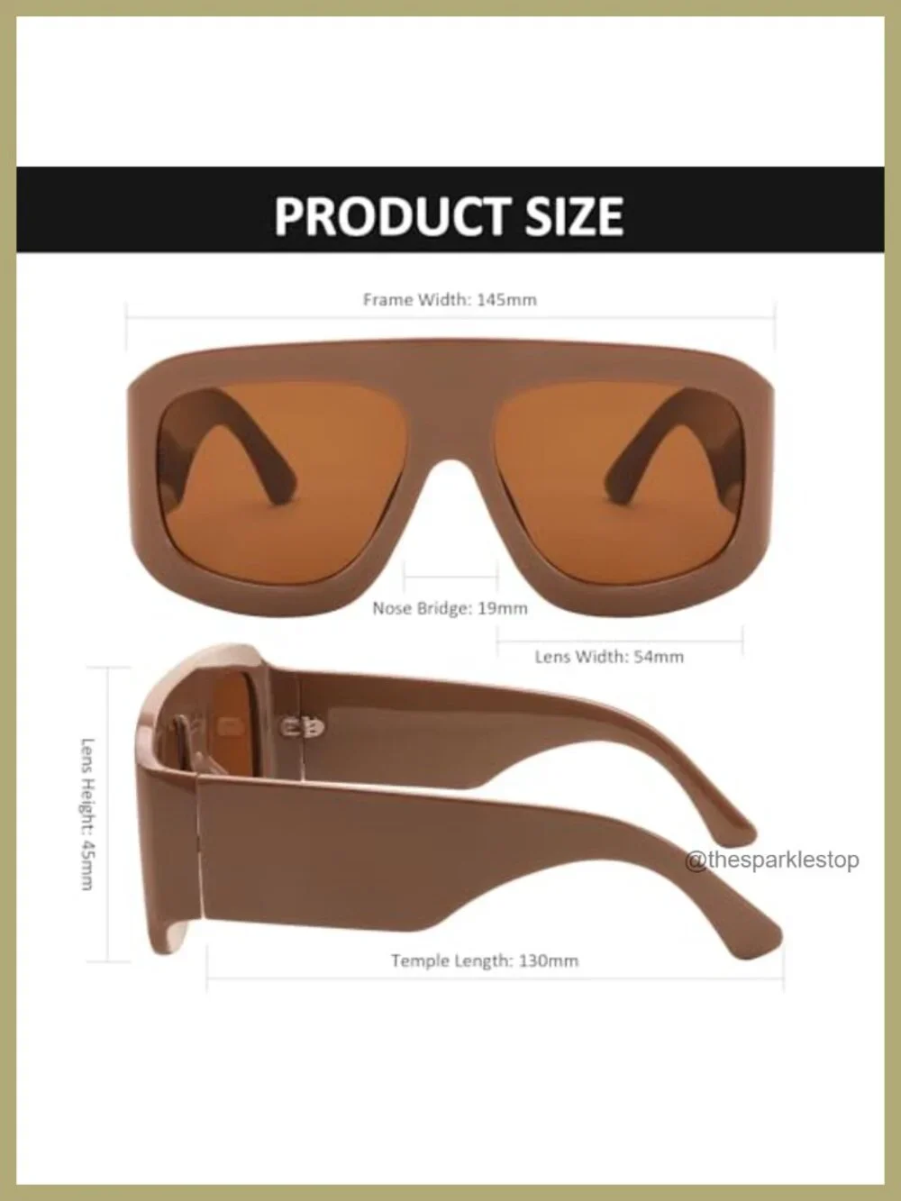 Oversized Square Sunglasses Women Men Trendy Big Sun Glasses Wide Fashion